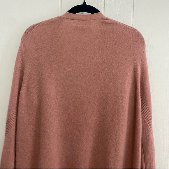 NWT Pure Collection 100% Cashmere Dusty Rose Cardigan Sweater Size 14-16 - Picture 7 of 10